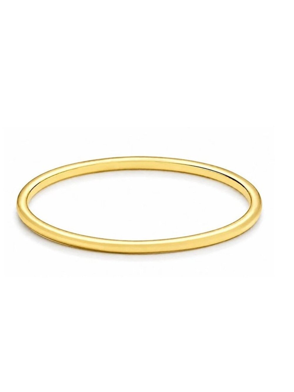 Plain Solid Band Ring 14k Yellow Gold